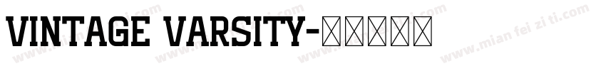 Vintage Varsity字体转换